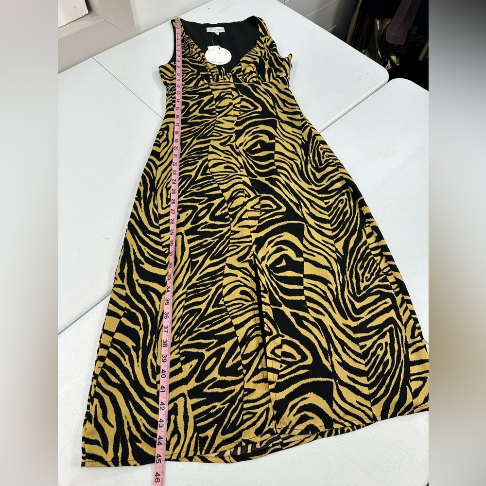 NWT LOST + WANDER Helena Love Tiger Animal Print Midi Babydoll Slip Dress XS - Picture 7 of 12